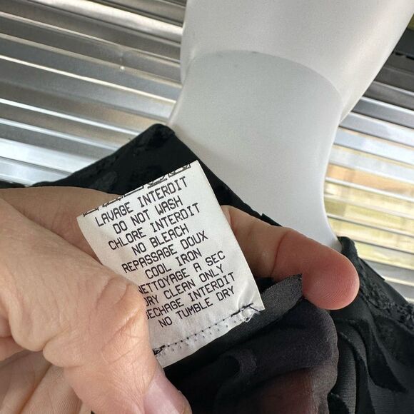 Lolita Lempicka Premier Silk Black Long Button Up Velvet Cover Jacket Small - Picture 14 of 15